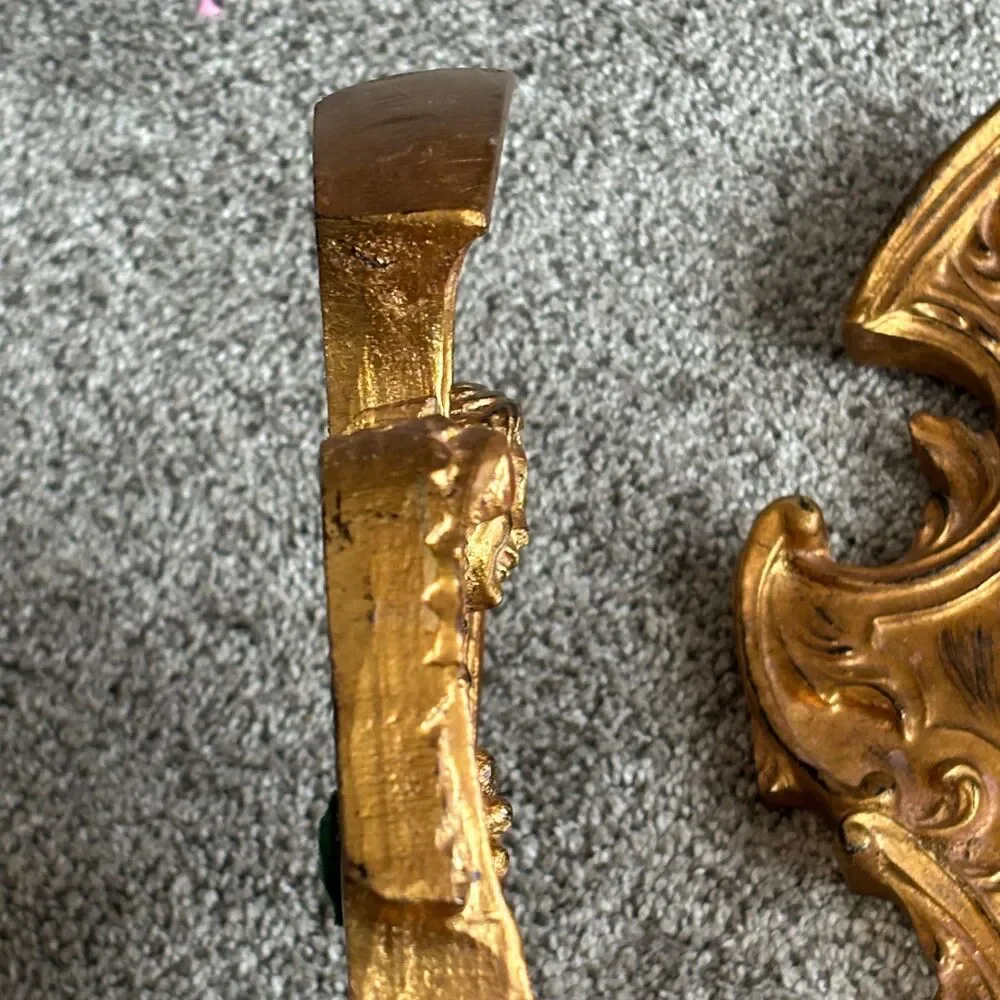 Antique Italian Gilded Gold Hand Carved Mirrors Italy 1890's MR 091 Robert Grace